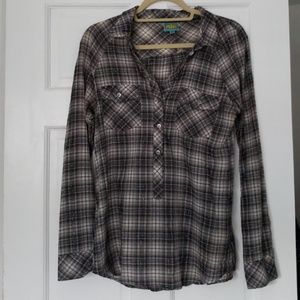 C&C California plaid top
